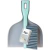 Vigar Spazzola e Paletta Manuale, Set Compatto da 2 Pezzi, Mini Scopa per Cucina, Tavolo e Scrivania, Rengo Grigio, Turchese