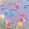 EMOS Cherry - Ghirlanda luminosa LED multicolore per interni ed esterni, 4 m di lunghezza, 40 LED a forma di palla, 2,5 cm, timer 6 ore, alimentatore e trasformatore, per feste, Natale