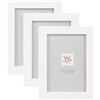 walther design Peppers BP710V3 - Cornice portafoto in legno, 7 x 10 cm, bianco polare, confezione da 3 pezzi