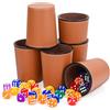 Biamaleu Dice Cup, Set 6 Bicchieri per Dadi, Bicchiere Dadi con 36 Dad Tazze per Dad