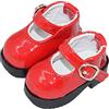 niannyyhouse Bambola di peluche da 20 cm, scarpe in pelle con tacco alto, lunghezza 5 cm, accessori per bambole (rosso)