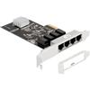 DeLOCK Scheda PCI Express x4 per 4 x RJ45 Gigabit LAN (Delock - netv?rksadapter PCIe 2.0 x4) [88618]