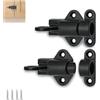 Ztolbriy 2 chiavistelli automatici per porta, chiavistelli a molla, serratura per cancello da giardino, con viti, serratura a scorrimento per finestre, porte dell'armadio, cancelli da giardino, gabbie