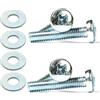 Screws City 4 x viti svasate Phillips M8 x 45 mm, per montaggio a parete delle tv Samsung, con rondelle