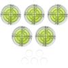 GOIEHIR 5 PCS Ø 32 mm di Diametro Mini Livelle a Bolla D'aria, Livella Tascabile di Precisione Con 5 Nastro Biadesivo, Piccola Livella a Bolla D'aria, Mini Livella a Bolla