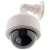 Otio - Telecamera Di Sorveglianza Fittizia Esterno Con LED - Design Pulito E Sobrio - Simula Una Registrazione Video - Kit Di Viti Inclusa Per Fissaggio A Parete - Bianco