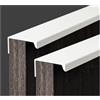 GSHUR 4 pezzi Maniglie per mobili, per armadi, ante, cassetti in alluminio, maniglie nascoste, maniglie per mobili invisibili, maniglie per cucina - Bianco, 30 cm (spigolo retto)