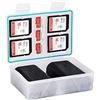 JJC Custodia per scheda di memoria Supporto per scheda SD per 4 schede SD + 3 schede micro SD + 2 batterie per fotocamera