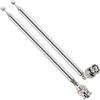 VooGenzek 2 Pezzi 75cm 7-Sezione Antenna Radio FM Telescopica, Antenna Telescopica Portatile FM, Sostituzione Antenna Telescopica, con Spina BNC, per TV Ricezione Stereo DAB FM/AM Stereo