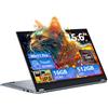 AFFGUOK PC Portatile 2-in-1 Touchscreen da 15,6 Pollici, Notebook Win 11 con Processore Ryzen 3 3200U, 16GB RAM 512GB SSD, Laptop 360° Rotation Touchscreen 1080P FHD, Computer Portatile RJ45 USB3.0 Mini-HDMI