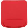 PATIKIL Tappetino Per Mouse Ergonomico, Tappetino Per Mouse In Gel Con Supporto Per Polso Schiuma Memory Per Computer Per Ufficio Computer Portatile Tastiera Casa Caffè, Rosso