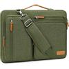 MOSISO Borsa Tracolla Laptop Custodia Computer | Compatibile con MacBook HP,Dell,Lenovo, Asus Notebook,Lato Open Borse Messenger&4 Cerniera Tasche&Handle