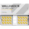 Wallhack PTFE Pill Mouse Skates | Skates universali premium per mouse da gaming | Glide fluido su mousepad in tessuto/vetro | Velocità e controllo su misura | Facili da applicare | 7×14mm giallo