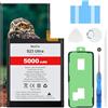 Beefix Batteria di ricambio per Samsung Galaxy S23 Ultra (SM-S918B), 5000 mAh ad alta capacità per Galaxy S23 Ultra (EB-BS918ABY) con strumenti di riparazione professionali