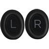 Greacesrio Cuscinetti Auricolari di Ricambio per Bose QC 45, Pelle Proteina Schiuma Cuscino, Casco Circumaurale Compatibili con Bose QuietComfort 45/SE, Nero