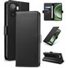 Yunubeyii Cover Libro per OnePlus 15R - [Blocco RFID] Luxury PU Leather Portafoglio Card Holder Magnetic Phone Custodia con Kickstand, Cover Protettiva Antiurto, Nero
