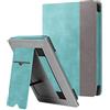 Fintie Custodia per Kobo Clara HD 2018 - Stand Cover Protettiva Case con Card Slot e Hand Strap, Funzione Auto Sveglia/Sonno, Denim Turquoise