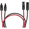 Offgridtec Cavo di prolunga solare PV maschio a PV maschio 6 mm², 2 m, rosso/nero