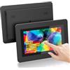 CUQI Touchscreen da 7 Pollici, Mini Monitor IPS HD 1024×600 con Altoparlanti Integrati/Ingresso HDMI/VGA/AV per Raspberry Pi, PC, TV, CNC, CCTV