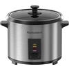 Eamoment ERC-10CSL 1.8L | 700W Cuociriso & Vaporiera 2 in 1 (1-10 Persone) Pentola rimovibile non antiaderente, Spatola e misurino inclusi, coperchio di vetro