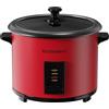 Eamoment ERC-10CRD 1.8L | 700W Cuociriso & Vaporiera 2 in 1 (1-10 Persone) Pentola rimovibile non antiaderente, Spatola e misurino inclusi, coperchio di vetro