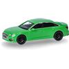 Herpa modellino Audi A6 berlina, verde Kyalami, miniatura in scala 1:87, pezzo da collezione, Made in Germany, modello in plastica