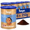 Passalacqua Deup Caffè Premium Macinato Decaffeinato - 6 Lattine 250g (1,5kg) - Tostatura Autentica Napoletana 80% Arabica - Ideale per Moka ed Espresso - Aroma Intenso con Note di Cioccolato e Miele