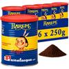 Passalacqua Harem Caffè Premium Macinato - 6 Lattine 250g (1,5kg) - 100% Arabica con Blue Mountain Jamaica - Tostatura Autentica Napoletana - Caffè Elegante con Note di Miele, Caramello, Agrumi e Rum