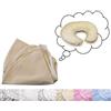Vizaro - Federa di Ricambio per il Cuscino da Allattamento - 100% Puro Coton - Premium UE senza sostanze nocive - OekoTex - Prodotto Sicuro - C. Ricamato Linee Beige