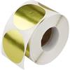 HXMJIED Adesivi rotondi con codifica a colori, 3,8 cm, etichette rotonde in lamina d'oro metallizzata per buste, scatole e pacchetti, 500 per rotolo
