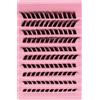 Heracks Set di 120 extension per ciglia artificiali fluffy (Q25-A)