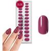 DOONAILS Bubblegum - Set di 30 unghie in gel morbido, forma arrotondata, rotonde, colore rosa, da incollare, in qualità da salone, finte, in gel morbido, medio, naturale e piacevole da indossare