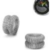AMONENZ 2 Pezzi Anticalcare Caldaia, AMONENZ Anello Anticalcare, Acciaio Inossidabile 304 Bollitore Anelli a Rete, Diametro 5,5 cm, per Bollitori e Teiere, Rimuove Calcare e Impurità