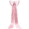 CREATCABIN Fiocchi Rosa Grandi per Panche Matrimonio Lunghe Code Rimovibili Grandi Lunghi Raso per Abito Sposa Cintura Sposa Accessori per Costumi Halloween Puntale per Albero Natale Donna 170x40cm
