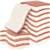 PHOGARY spugne cucina naturale, spugna piatti ecologica, biodegradabile Eco compostabile Spugna da cucina, antigraffio, spugne in naturale di cellulosa e sisal, confezione da 12 (Bianco)