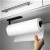 VonBueren Portarotolo da cucina senza foratura | Colore: nero | Supporto per montaggio sotto l'armadio o a parete | Organizzatore e porta scottex da cucina