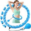 ITClosud Smart Hula Hoop per Adulti, Circonferenza di 32 Nodi (57-165 cm) Cerchio Fitness Smontato con Palla per Pesi, Hullahub Hoop per Principianti Perdita di Peso, Fitness, Intrattenimento