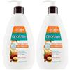 Geomar KIT CORPO: Crema Corpo Nutriente + Gel Drenante Effetto Freddo + Fango d'Argilla Bianca + Guanto in Spugna (Confezione da 2)