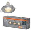 OSRAM Faretto da incasso LED Spot Set GU10 4,5W Nickel Click | Spot Set Recess GU10, Spot lights and ceiling spots, Nichel satinato, 25000 h, confezione da 3
