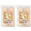 Cereria Di Giorgio Candela Profumata alla vaniglia e cupcake in Bicchierino - 6 bicchierini trasparenti - diametro 4,8 cm - altezza 3 cm - Senza allergeni - Cereria di Giorgio (Confezione da 2)