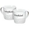 Gedalabels Tazza Schulkind 300 ml, tazza in porcellana, tazza da caffè, tazza per bambini, scuola, regalo, porcellana, etichetta
