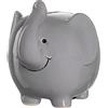 Leonardo AMBINI 039193 - Salvadanaio a forma di elefante, 11,5 cm, colore: Grigio