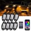 NEWFUN Led Sottoscocca Auto,Led Auto Esterni, luci Ambientali RGB con Controllo APP/RF per Camion e SUV（8 Pcs）