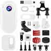 Nastopee Mini Action Cam 1080P Bodycam con Vano Batteria e Scheda SD da 128 GB Videocamera da Casco per Moto Bicicletta e Sport Videocamera Portatile Impermeabile Registrazione in Loop Lettore di Schede OTG