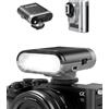SmallRig Mini flash RS20 per fotocamera Sony per Canon, GN12 Speedlight per fotocamera con batteria da 2000 mAh schermo OLED, 500 flash a piena potenza/1.8s di riciclaggio/6500 K, modalità A/M 8