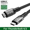 FDBOY Cavo USB4 40Gbps 48V 240W per Thunderbolt 4 Tipo C, cavo di ricarica rapida Thunderbolt 3 USB C a C, cavo di trasferimento dati per laptop