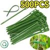 NONE 50-1000 pz Fascette per cavi per piante in plastica regolabili Fascette per cavi riutilizzabili per albero da giardino Supporto per arrampicata Pianta Vite Clip per stelo di pomodoro