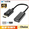 LccKaa Cavo compatibile da 4K DP a HDMI Adattatore DisplayPort a HD da maschio a femmina per PC portatile Display Port a convertitore compatibile HDMI