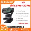 Insta360 Link 2 Pro / Link 2C Pro: Webcam 4K UHD con Stabilizzazione Gimbal a 2 Assi, Tracciamento Automatico AI Link 2/2C Pro