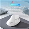 Ajazz Mouse wireless AJAZZ i300 dual-mode, Bluetooth+2.4G, 1600DPI, silenzioso, 84g, USB-C, per destrorsi, PC/Laptop